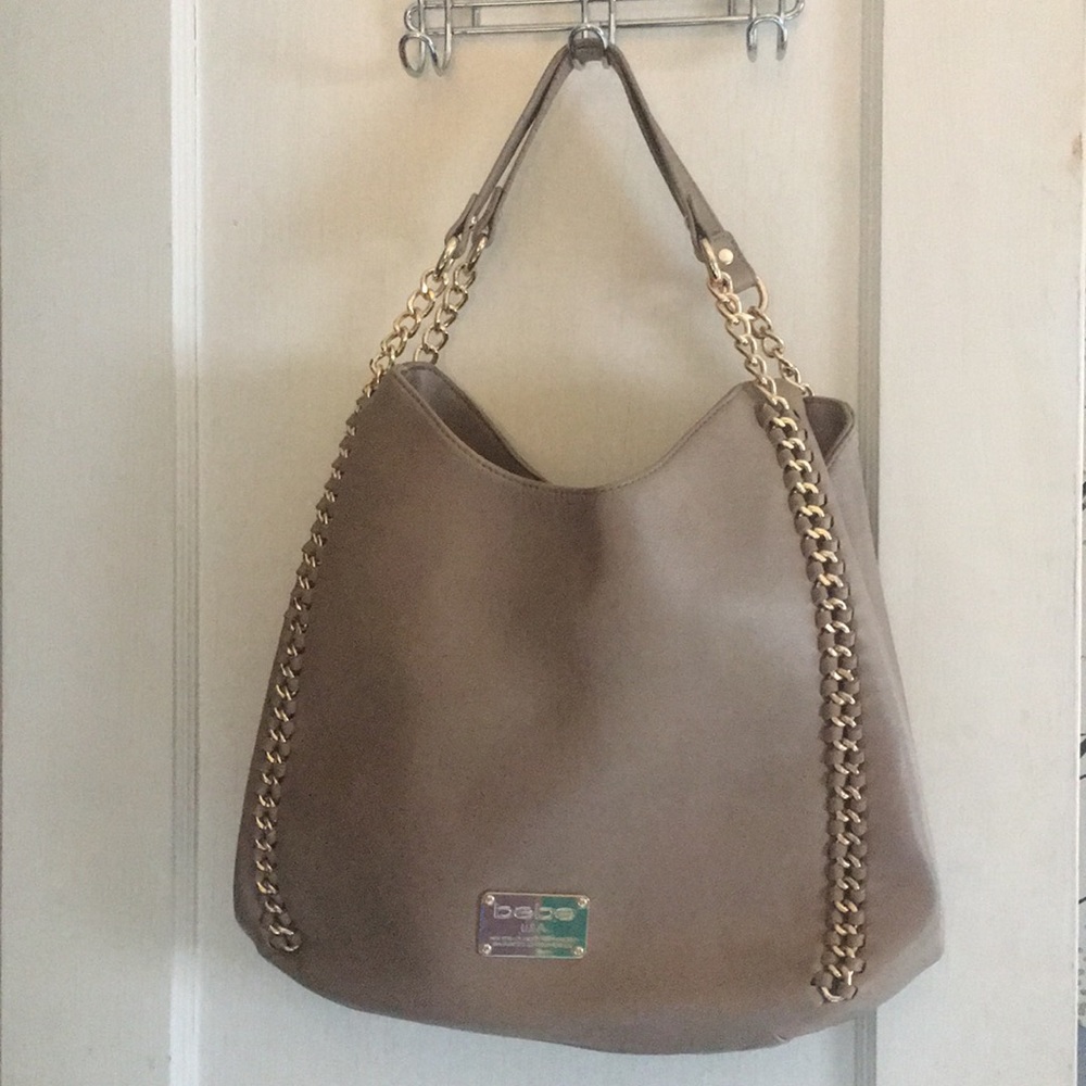 Great Condition Taupe Bebe Bag